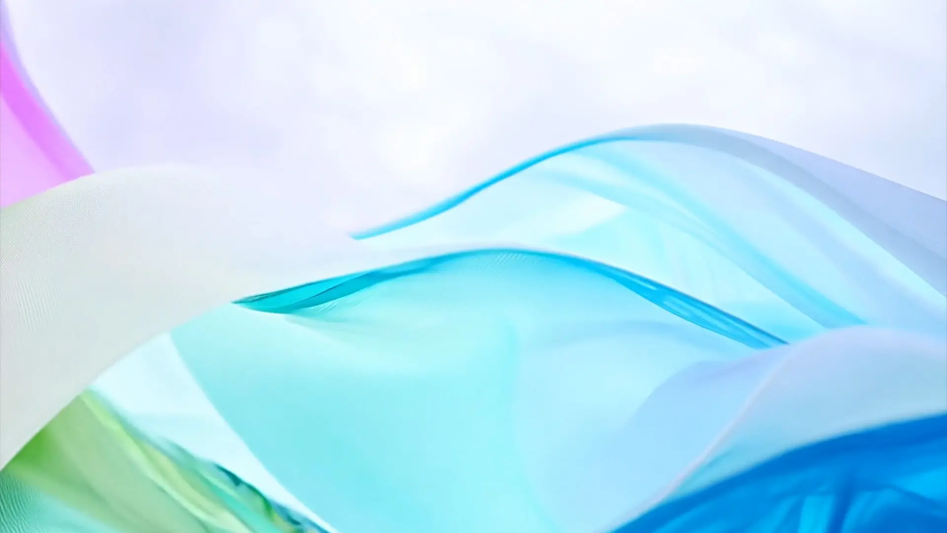 Aqua Silk Waves Smooth Fabric Background for Elegant Video Projects